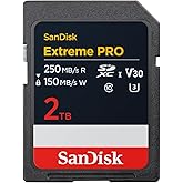 SanDisk Extreme PRO Extreme PRO SDXC UHS-I hafıza kartı 2 TB (V30, 250 MB/s'ye kadar aktarım hızı, U3, 4K UHD videolar) SanDi