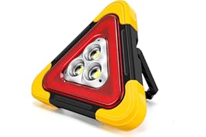Kwak's Reflective Triangles for Vehicle Breakdowns - LED Solar Rechargeable Car Warning Triangles, Multifunctional Emergency Triangles Lights, Road Triangles, and Safety Triangle for Trucks