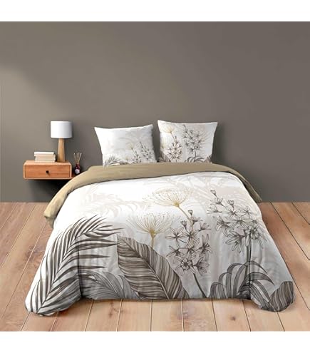 Parure Letto 3 Pezzi Velvet Flower Bianco - Percalo Cotone 240x220cm - Foto 7