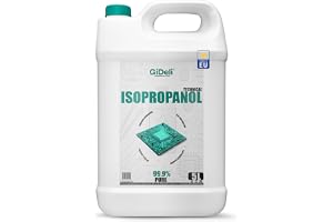 GiDeli Isopropanol Teknisk 5 l – isopropylalkohol 99,9 % – rengöring av elektroniska komponenter och 3D-skrivartillbehör