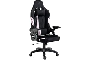 KRAKEN CHAIRS Fotel Gamingowy z Weluru - Czarno Różowy - Regulacja Wysokości i Podłokietników - Poduszka na Zagłówek i Lędźwie - Obrotowy Fotel dla Gracza do Biura i Gier - Ergonomiczny Design