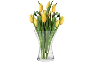 ‎TREND FOR HOME TREND FOR HOME Szklany Wazon na Kwiaty Klasyczny Kształt Klepsydry Szkło Bezbarwne Wazon ze Szkła Pojemnik na Kwiaty Wazon Dekoracyjny z Przeźroczystego Szkła | 1325 ml | Wysokość 190 mm | Aster