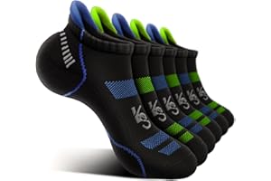 KEMISANT Calcetines Correr Hombre, Calcetines Tobilleros Atléticos para Hombre,Suela Acolchada Completa,Soporte para el Arco