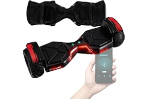 Robway X2 Hoverboard | 𝐃𝐀𝐒 𝐎𝐑𝐈𝐆𝐈𝐍𝐀𝐋 ® Hoverboards für Kinder Jugendliche & Erwachsene - APP Steuerung - 𝟮 x 𝟯𝟓𝟬 Watt Motoren - Self-Balance - Bluetooth (X2 Schwarz Matt, Offroad)