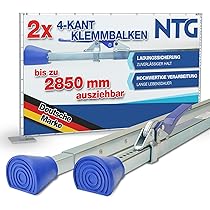 2 Sperrstangen Aluminium 1600-2000mm - Ladungssicherung Für LKW & Transporter