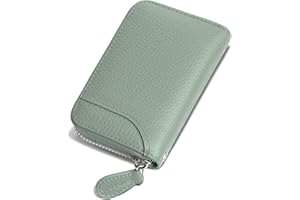 GADIEMKENSD Credit Card Holder RFID Sleeves Wallets Slim Carteras para Mujer Tarjeteros De Mujer Mini Purse for Travel Debit Card & Money Organizers Change Holder Wallet for Women's Gift Gray Blue