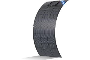 ECO-WORTHY 200 W solpanel flexibel ETFE 18BB 25% hög omvandling för balkong, husbil, båt, tak, camping, hus, yacht, ojämna ytor