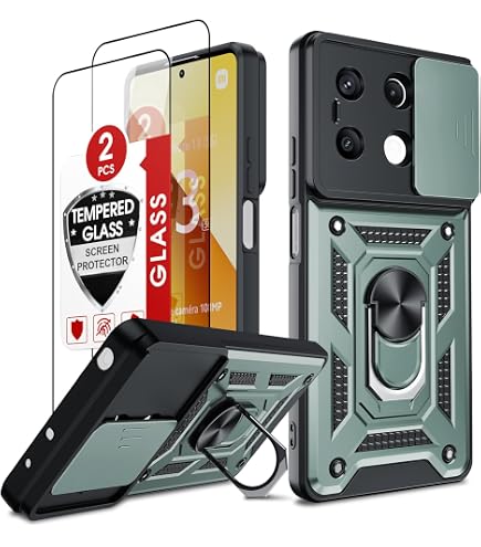 LeYi Handyhülle Für Xiaomi Redmi Note 13 Pro 5G – Mit Schiebedeckel & 2 Glasfolien