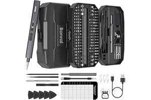 BANRAL Mini wkrętaków elektrycznych - Precyzyjny wkrętak elektryczny 160 w 1 - Wkrętak akumulatorowy z 3 biegami Magnetyczny śrubokręt elektryczny do okularów, zegarków, telefonów komórkowych, naprawy laptop