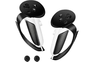 CKLHCFF PU Leder Controller Strap Kompatibel mit Meta/Oculus Quest 3 Zubehör, Verstellbarer Rutschfester Handriemen für Kleine und Mittlere Hände (Geeignet für Offizielle Ladestationen)