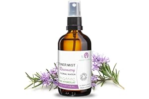 B.O.T cosmetic & wellness - Agua de Romero 100% Natural | Tónico Facial Astringente | Anti Caída de Cabello | Usable en Cocina | Ideal para Cosmética Casera, Transparente, 250 ml
