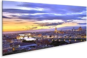 islandburner Tableau sur toile Coucher de soleil à Florence Cadre Affiche Poster Murale Tableaux