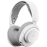 SteelSeries Arctis Nova 3P Wireless White Gaming Headset - Control via Mobile App - 40 Hours Battery Life PS5, PS4, PC, Switc