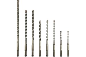 NORTOOLS Rotary Hammer Drill Bit Sets 8 PCS SDS Plus Drill Tungsten Carbide Tip with PGM Mark Power Tools ​for Masonry Concrete Granite 5-12mm