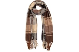 Miss Lulu Sciarpa Uomo Sciarpa Inverno Caldo Morbido Moda Affari Sciarpa Plaid Regali per gli uomini