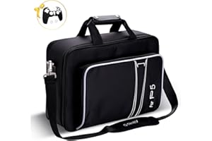 G-STORY Étui de Transport Compatible avec PS5 Slim, étui de Protection, Sac de Voyage pouvant contenir la Console Playstation 5 Slim, Les manettes et Les Accessoires, Une Coque de Manette est Incluse
