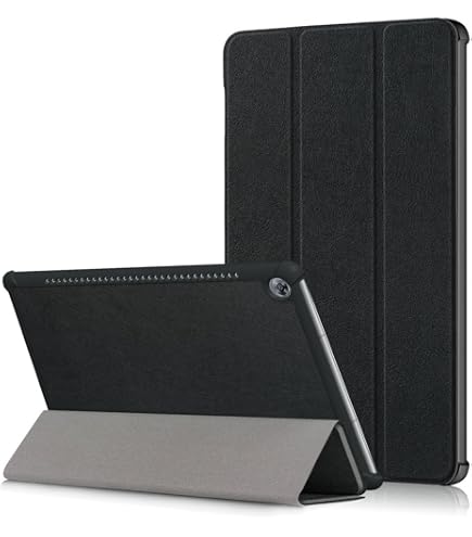 mediapad M5 10.8 custodia, Saturcase PU custodia pieghevole con supporto tablet protettivo copertura per Huawei MediaPad M5 10.8 Dark Blue