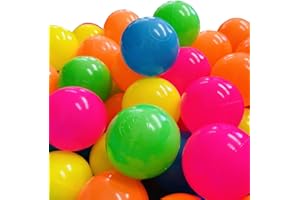 TikTakToo Balles colorées pour piscine à balles Ø 7 cm Balles en plastique pour bébé Balles de jeu pour enfants