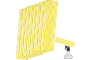 YSWOVUO 8 Stück Ersatzpads Kompatibel mit Kärcher Fenstersauger Ersatzteile, Ersatzmikrofaser Wischbezug Fenstersauger Zubehör Pads für WV2 WV5 WV6 Plus Premium