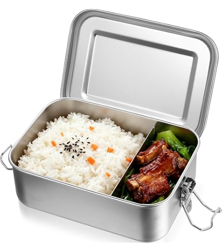 Boîte à lunch en acier inoxydable sans BPA conteneur avec joint anti