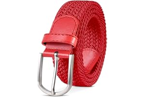TANGCHAO Unisexe Tissu élastique Ceinture Élastique Tressée Stretch Belt Ceinture Étirable Pour les Hommes et les Femmes Plusieurs Couleurs