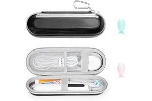 Yinke Elektryczna szczoteczka do zębów w etui podróżnym do Braun Oral B/Oral-B Pro/Sonicare Electric Toothbrush z akcesoriami do przechowywania, przenośne twarde etui podróżne, czarny 1, Walizka