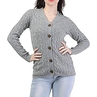 genric Women's Acrylic V-Neck Sweater (L)