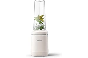 VERSUNI Philips mikser stojący – Eco Conscious Edition, 350 W, technologia ProBlend, kubek Tritan Renew™, nie zawiera BPA, jedwabisty biały matowy (HR2500/00)