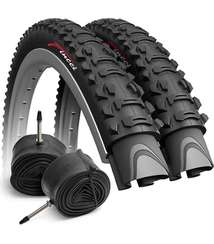 Reifen schwarz MTB 26 x 1.95 (50-559) Gummireifen für Fahrrad Mountainbike MTB 26 Zoll Sport & Freizeit