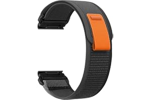 ZoRoll 22mm QuickFit Correa para Garmin Fenix E/Fenix 8 47mm/7 Pro/7/6 Pro/6/5 Plus/5, Elasticity Pulsera de Nailon con Velcro para Garmin Tactix 8 47mm/ Descent G2/Epix (Gen 2)/Epix - Negra&Gris