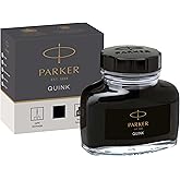 PARKER Quink Fountain Pen Bottle Ink, 57ml, Black