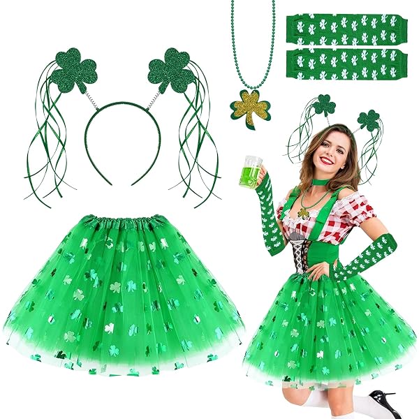 Hifot Jupe Tutu LED Lumineuse Fille - Paillettes Étoiles, Danse Ballet Et Halloween - Vert