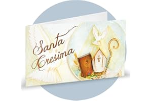 Ingrosso e Risparmio 40 Bigliettini bomboniere cresima personalizzati per confetti segnaposto maschio femmina sacchettini fai da te cartoncini per confettata sacra santa