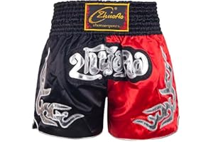 Miaeowve Kinder Junge Muay Thai Short Fighter Thaishorts Thaiboxen Hose Kickboxen Kurz Leggings Kickboxing Sportbekleidung Fitness