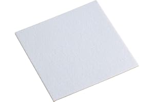 Metafranc Ślizgacze filcowe 200 x 200 mm - samoprzylepne - białe - 1 sztuka - skuteczna ochrona mebli i krzeseł/ślizgacze meblowe do delikatnych podłóg/ślizgacze do krzeseł/filcowe docinanie /