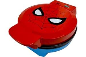UNCANNY BRANDS Marvel Spiderman Macchina per Waffle, Spidey's Mask on Your Waffles