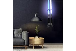 HHUXIUE Lightsaber Wall Mount Lightsaber Stand Sword Shelf Suitable for Lightsaber Stand Lightsaber Display Swords Lightsaber Sword Wall Mount (Black 2 Holes)