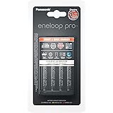 Panasonic eneloop pro, chargeur rapide intelligent, pour 1 à 4 piles Ni-MH AA/AAA, avec voyant LED et surveillance par emplac