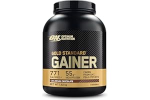 Optimum Nutrition Gold Standard Gainer, Proteína en Polvo para Ganar Masa, Peso y Recuperación Muscular, con Carbohidratos Complejos, Chocolate Colosal, 8 porciones, 1,64 kg