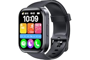 OUKITEL Smartwatch męski damski BT103, zegarek fitness z funkcją telefonu, 1,85-calowy ekran dotykowy, wodoodporny inteligentny zegarek z krokomierzem, monitor snu, zegarek sportowy na Androida iOS