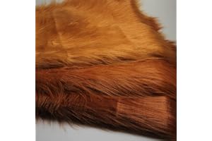 YANGUANG Flauschige Kunstpelz Stoff Langer Stapel 12 cm Zotteliges Fell Für Heimwerker Foto Prop Hintergrund Teppiche Kostüme Dekoration Cosplay Zubehör 50x170cm(Color:20 Brown)