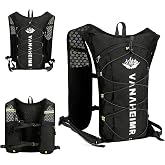 Men's Women's Running Vest, Hydration Trail Running Vest, Lightweight Hydration Backpack, Reflective, Breathable, for Running