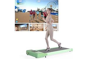‎SUPERUN Superun Walking Pad max 159 KG/136 KG mit Trainingseinheit, Laufband für Zuhause mit App Geeignet für High-Tech-Geräte mit Multiplayer-Rennstrecke