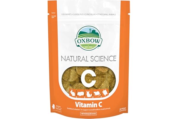 Oxbow Natural Science 60ct Vitamin C Supplement Little Animal Gerbil Hamster