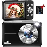 Digital Camera, Nsoela Vlogging Camera Rechargeable Digital Cameras FHD 1080P 44MP Compact Camera with 16X Digital Zoom, Port