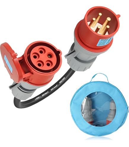 Adattatore CEE 32A A 16A 400V - Spina Su Frizione 0,5m H07RN-F 5G2,5, IP44, Per Corrente Forte - Foto 7