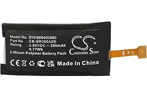 vhbw Akku kompatibel mit Samsung Gear Fit 2, SM-R360 Smartwatch Uhr Fitnessarmband (200mAh, 3,85V, Li-Polymer) + Werkzeug-Set