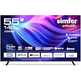 Simfer 55SFSA6B 4K Ultra HD 55" 140 Ekran Uydu Alıcılı Android Smart LED TV