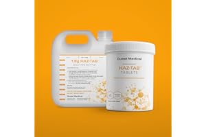 CHLOR-CLEAN HAZ-TAB Chlorine Disinfectant Tablets, 1.8g NaDCC, Single Tub of 200 Tablets & 1L Diluter