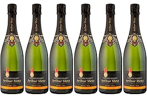 Arthur Metz - Crémant d'Alsace Demi Sec, Méthode traditionnelle, vieilli sur lattes (6 x 0,75 L)